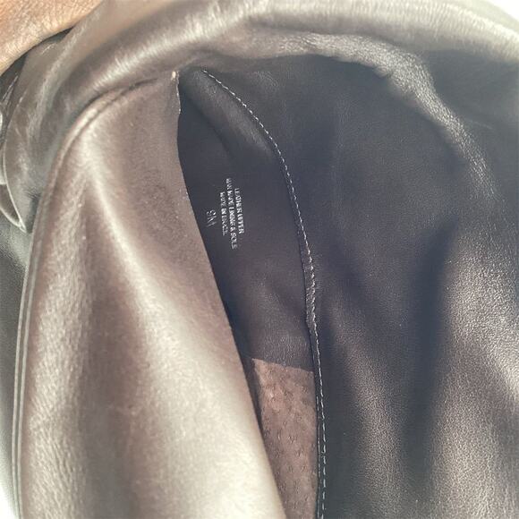 Gianni Bini Women's Brown Leather Ankle Booties Size 8 Block Heel - Picture 11 of 12